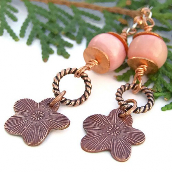 copper_flowers_pink_coral_handmade_earrings_ooak_beaded_summer_jewelry_36568604.jpg