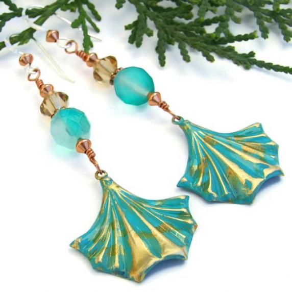 turquoise_brass_fans_handmade_earrings_czech_glass_swarovski_jewelry_0d92d33a.jpg