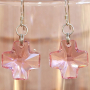 LOVE - Swarovski Crystal Cross Earrings, Pink Sterling Handmade Christian -90000-81874_product_410450797_thumb_large.jpg