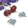 PEACE AND LOVE! - Peace Signs Hearts Handmade Earrings, Lampwork Sterling Jewelry 2bcfa58d6ccbe9e99a0f25e5d0724b129f04e4bdb658841e4b50e1adc3445da5.jpg