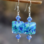 MONET'S MAGIC - Blue Lampwork Handmade Earrings Swarovski OOAK Jewelry 39fbce9731babb45ed1bcc76ee880a62ac3cee5619564283099103e306dac809.jpg
