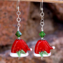SANTA'S HOLLY HATS - Santa Hats Christmas Lampwork Earrings, Holiday Swarovski Handmade  72571ee0ec8bf39bf5f42733acedc8ed7e03a41f1d85b8acea4a5124570efedf.jpg