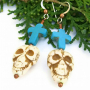 HOLY MOLY! - Skull Crosses Handmade Earrings, Day of the Dead Magnesite Unique 76533429d97053d2f88a2b24aa03420f5cdae78dc72640d763f8a74962307e30.jpg