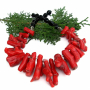 ATLANTEAN TREASURE - Red Coral Black Onyx Bib Necklace, Handmade Chunky Statement Jewelry atlantean_treasure_2_-_chunky_red_coral_and_black_onyx_necklace.jpg