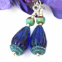 cobalt_blue_czech_glass_ridged_teardrop_earrings_gift_for_her.jpg