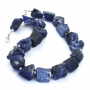 "Don't Have the Blues" - Blue Sodalite Handmade Necklace, Rough Nugget Sterling Gemstone Artisan Jewelry dont_have_the_blues_2.jpg