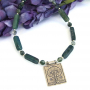 "FOREST WISDOM" - Tree of Life Fine Silver Pendant Necklace, Green Moss Agate Thai Hill Tribes Handmade Jewelry forest_wisdom_4.jpg
