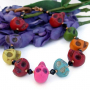 DAY OF THE DEAD - Day of the Dead Howlite Skull Handmade Bracelet, Swarovski Copper reserved_day_of_the_dead_howlite_skull_handmade_bracelet_swarovski_2d85123a.jpg