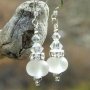 "Star Shine" - Handmade Bride Wedding Earrings, Lampwork Crystals Sparkling Jewelry star_shine_8a.jpg