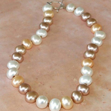 EREWHON - Hand-knotted 15mm Shell Pearl Sterling Silver Necklace