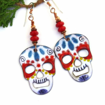 SOLD - Artisan Skull / Halloween Jewelry - Shadow Dog Designs