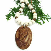 "Spirit Horse: - Spirit Horse Totem Necklace, Gemstone Handmade Southwest Jewelry Gift "Spirit Horse: - Spirit Horse Totem Necklace, Gemstone Handmade Southwest Jewelry Gift